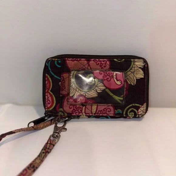 Vera Bradley Y2K Vintage Wristlet Brown Florate Wristlet - Picture 2 of 11
